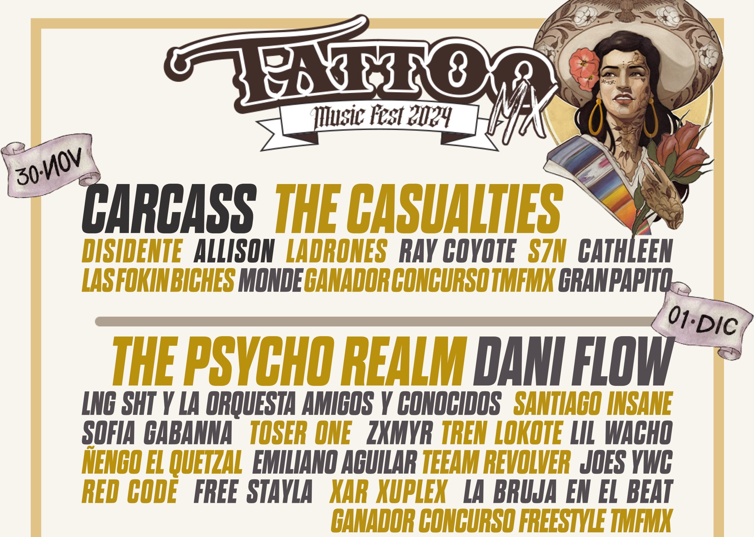 La tercera edición del Tattoo Music Fest llega a Guadalajara