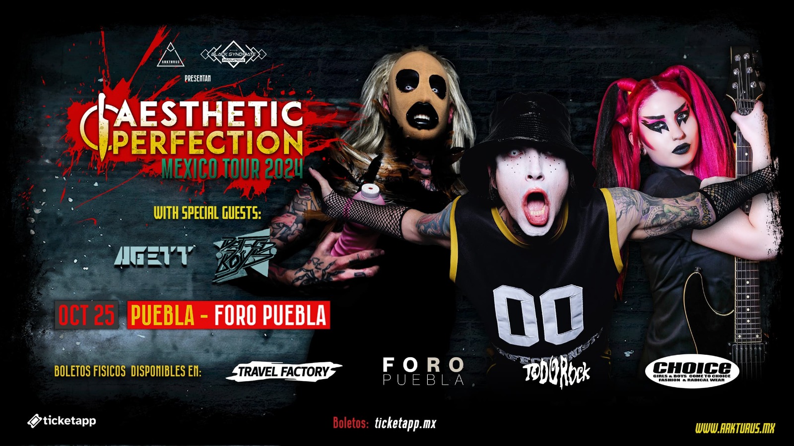 Aesthetic Perfection llenará de electro goth pop el Foro Puebla